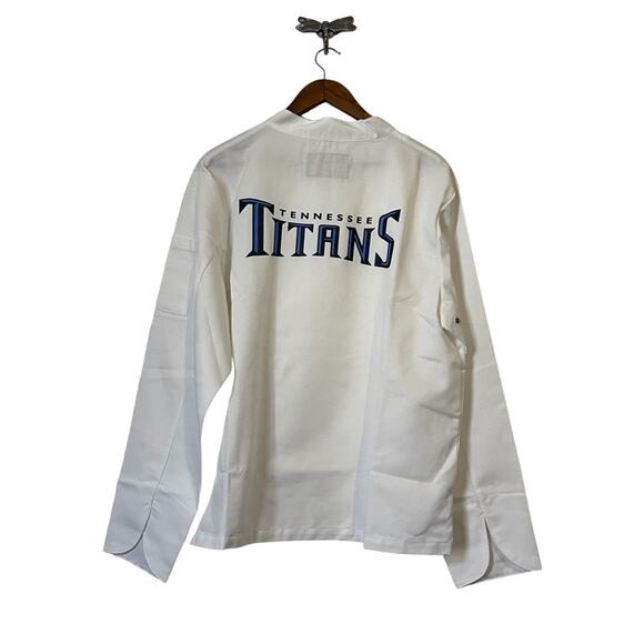 Tailgate 29 Chef White Tennessee Titans Chef Jacket Top Men's Size Medium - Picture 2 of 9